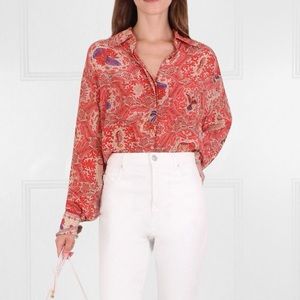 CHUFY MIMA SHIRT GARMA RED Memories of Ancient Burma Small